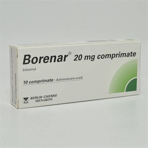 BORENAR 20mg tablets MENARINI 14.19 RON leaflet for patient